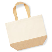 Westford Mill Jute Base Canvas Tote Xl
