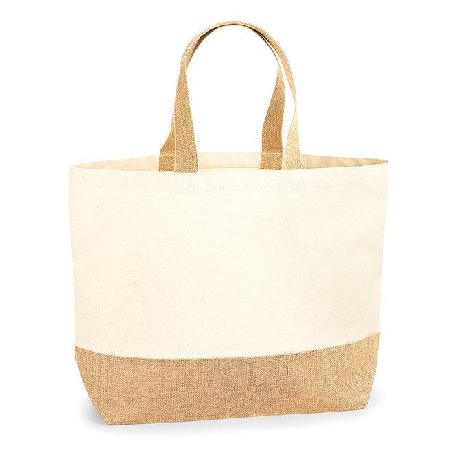 Westford Mill Jute Base Canvas Tote Xl