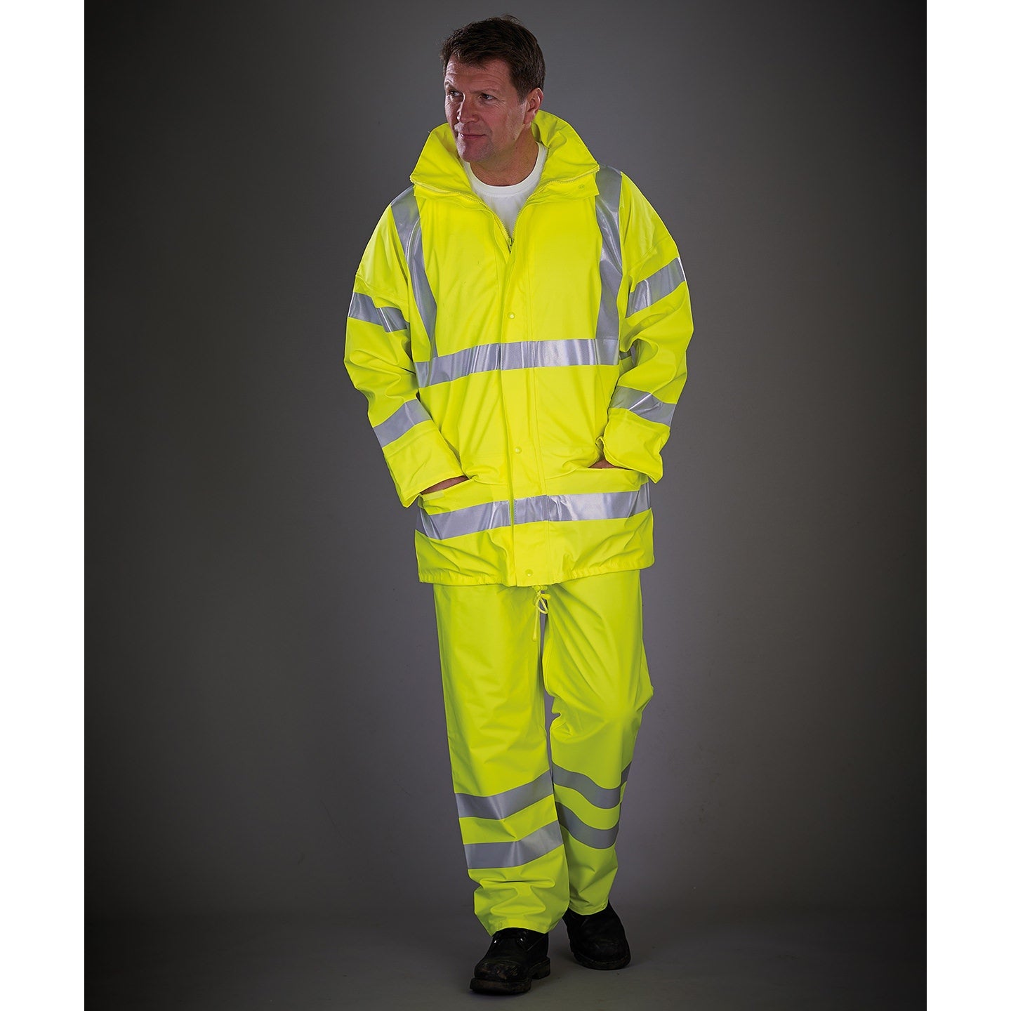 Yoko Hi-Vis Soft Flex Breathable U-Dry Jacket