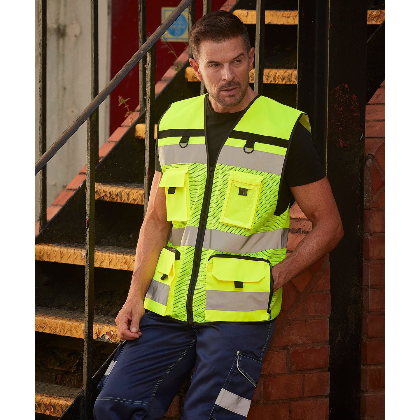 Yoko Hi-Vis Ripstop Tool Vest