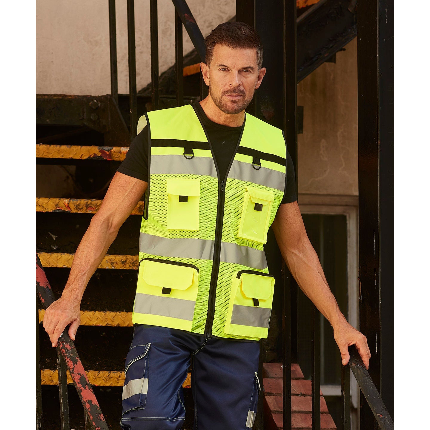 Yoko Hi-Vis Ripstop Tool Vest