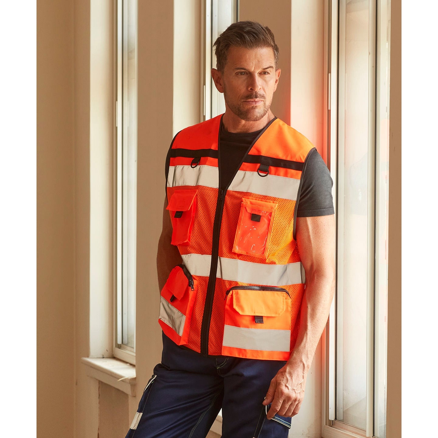 Yoko Hi-Vis Ripstop Tool Vest
