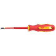 Draper Ergo Plus® Slimline Plain Slot VDE Screwdriver (4.0mm x 100mm)