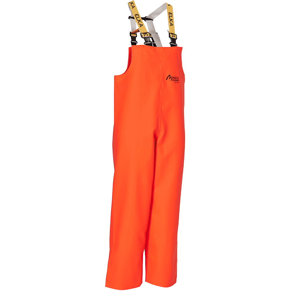 ELKA Nordic Fishing Bib & Brace With High Waist 059900 #colour_hi-vis-orange