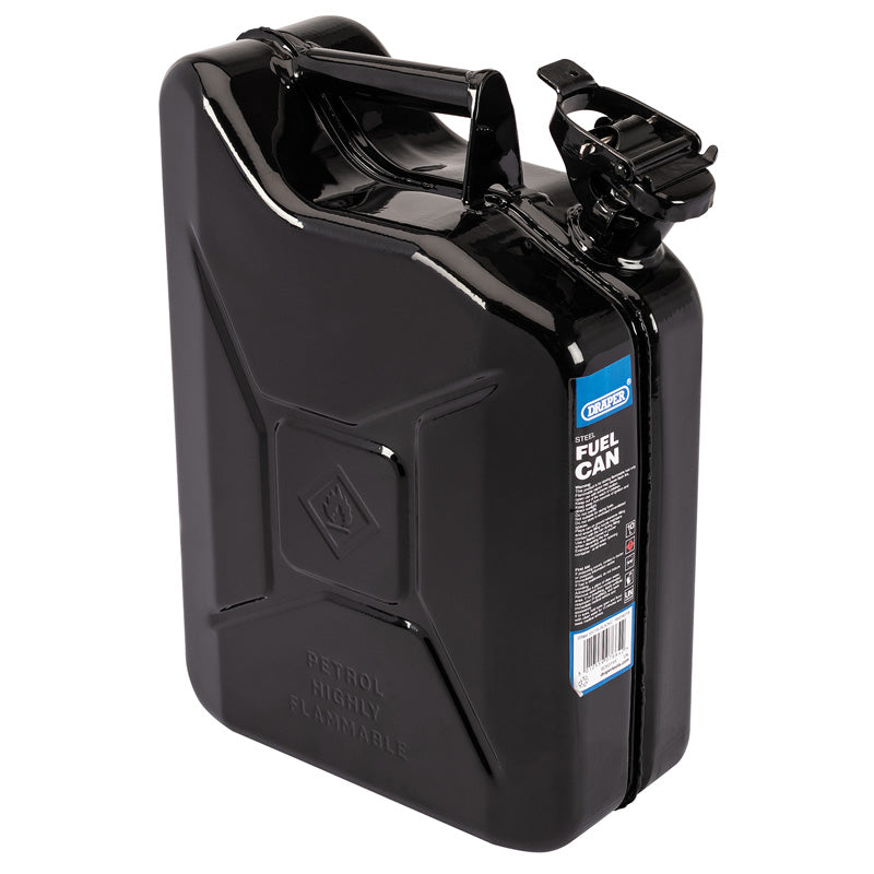 Draper 10L Steel Fuel Can (Black)
