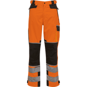 ELKA Visible Xtreme Waist Trousers 082404R #colour_hi-vis-orange-black