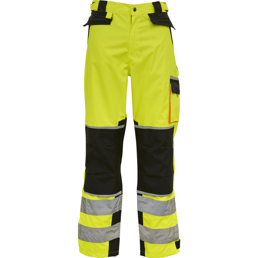 ELKA Visible Xtreme Waist Trousers 082404R #colour_hi-vis-yell-black