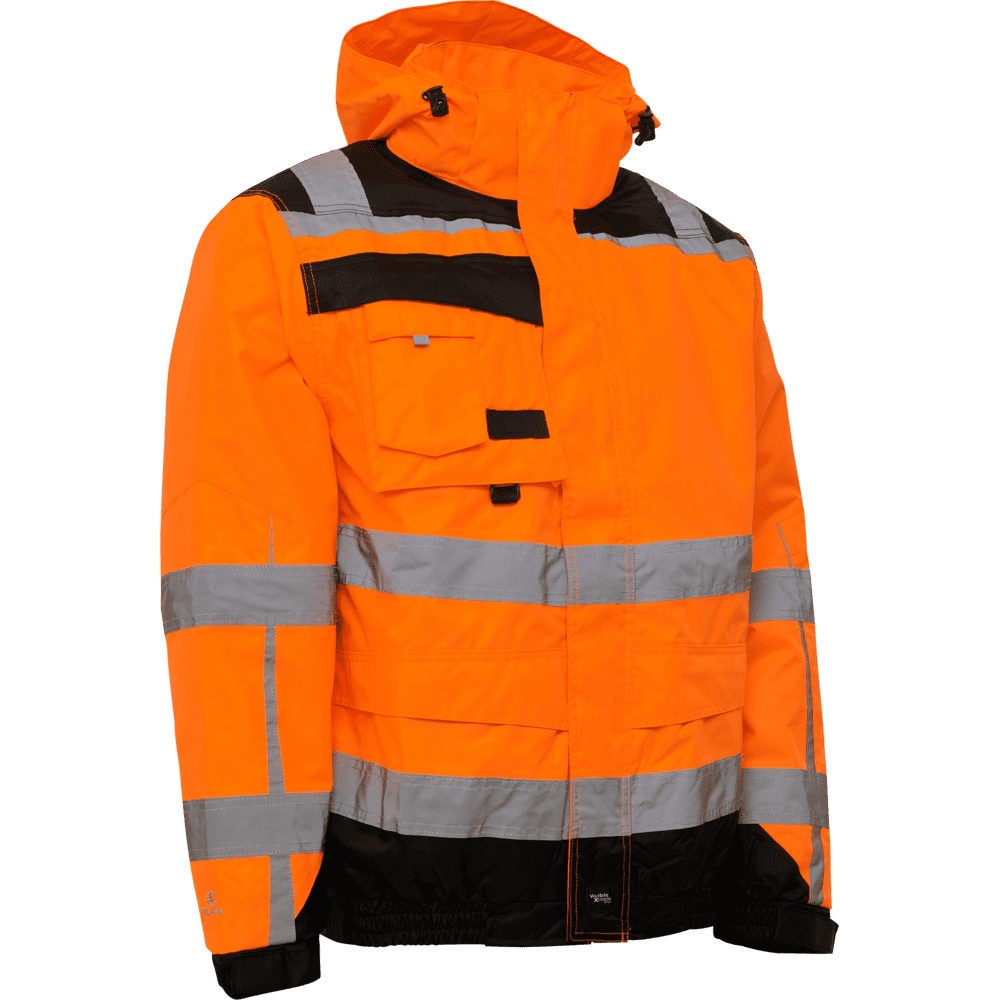 ELKA Visible Xtreme 2-in-1 Bomber Jacket 086104R #colour_hi-vis-orange-black