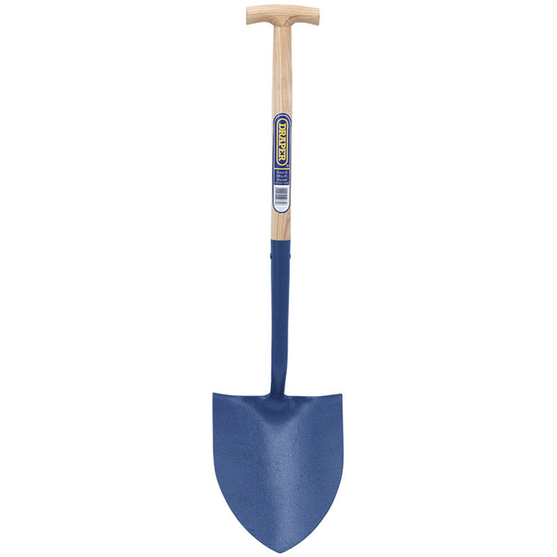 Draper Expert Solid Forged Round Mouth T-Handle Shovel with Ash Shaft