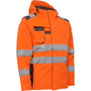 ELKA Visible Xtreme Winter Softshell Jacket 116514R #colour_hi-vis-orange-grey