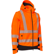 ELKA Visible Xtreme Softshell Jacket 117300R #colour_hi-vis-orange-black