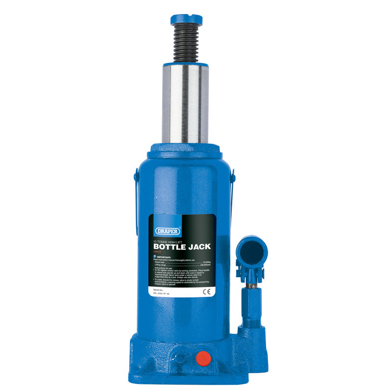 Draper High Lift Hydraulic Bottle Jack (12 Tonne)