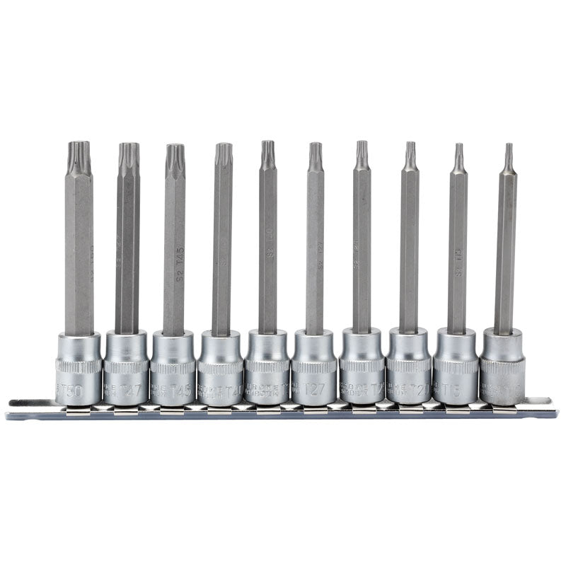 Draper 3/8" Sq. Dr. 100mm Long Draper TX-STAR® Socket Bit Set (10 Piece)