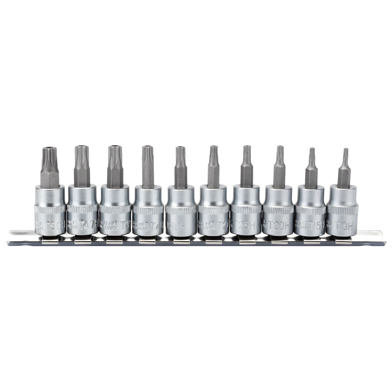 Draper 3/8" Sq. Dr. 48mm long Draper TX-STAR® Security Socket Bit Set (10 Piece)