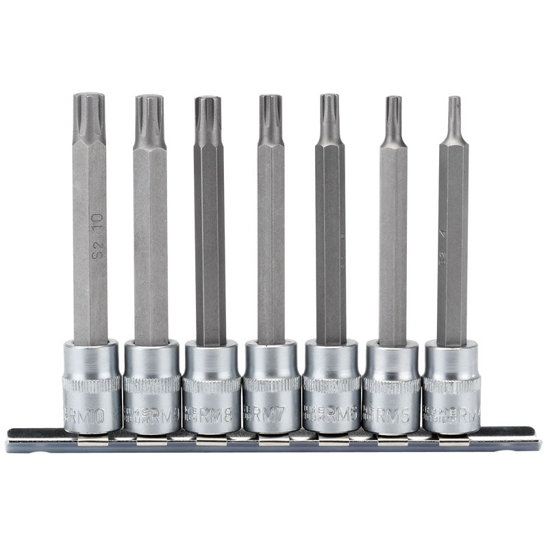 Draper 3/8" Sq. Dr. Ribe® Socket Bit Set (7 piece)