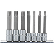 Draper 3/8", 1/2" Sq. Dr. Ribe® Socket Bit Set (7 piece)