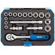 Draper 3/8" Sq. Dr. Metric Socket Set (18 Piece)