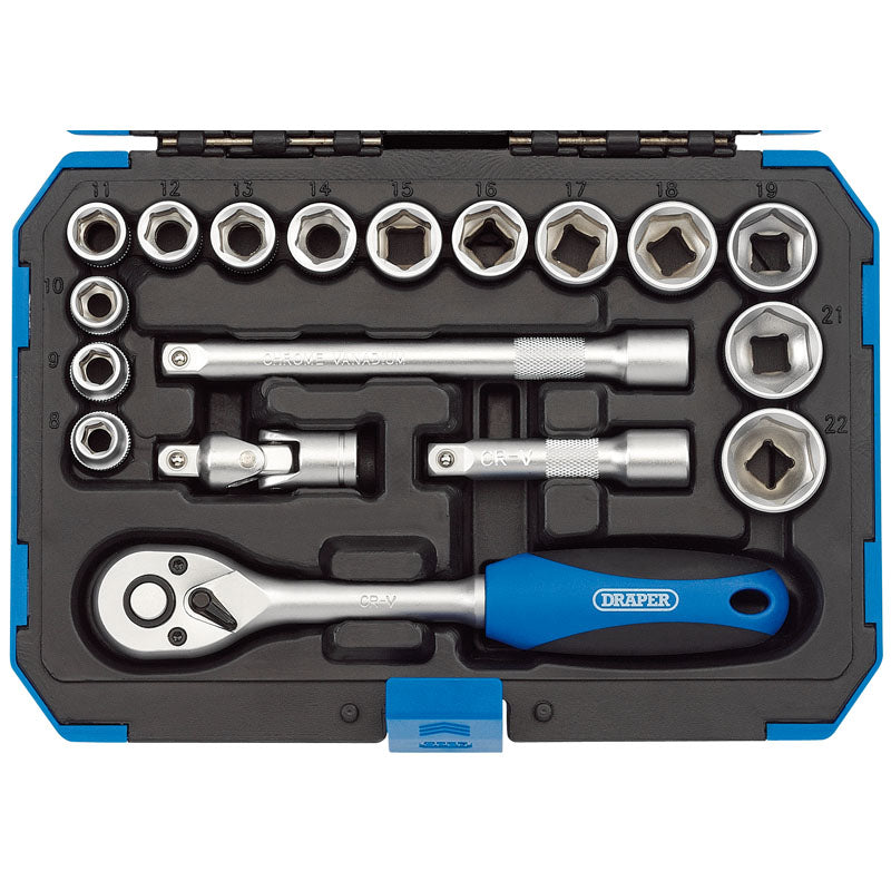 Draper 3/8" Sq. Dr. Metric Socket Set (18 Piece)