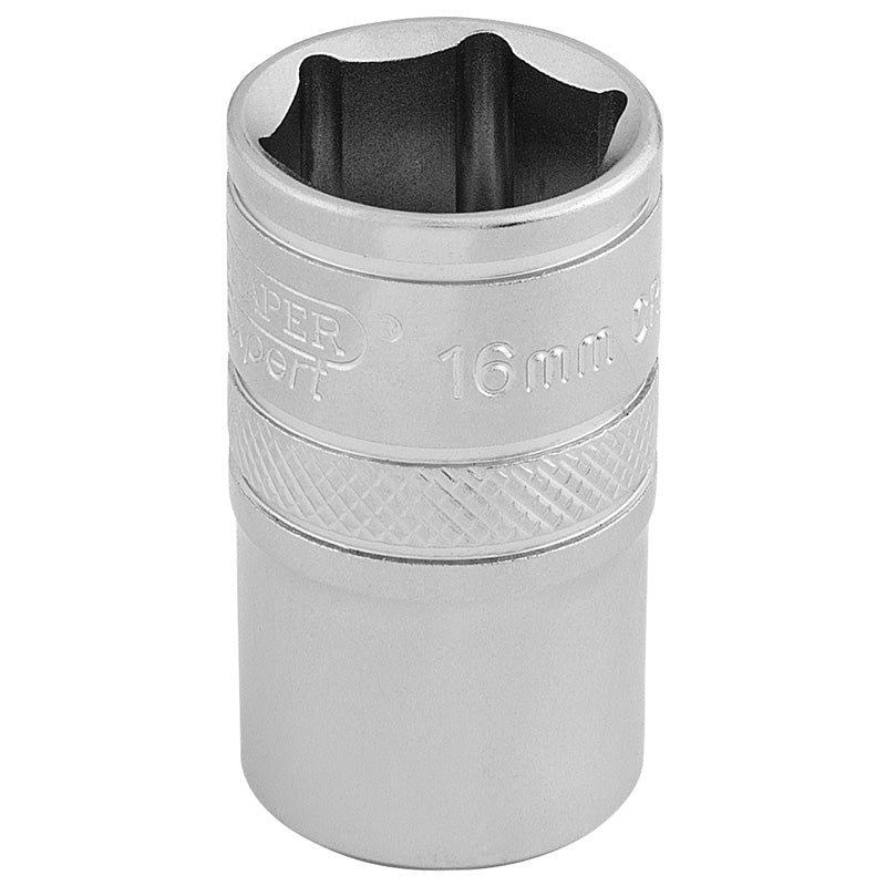 Draper 1/2" Square Drive 6 Point Metric Socket (16mm)