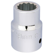 Draper 3/4" Square Drive 12 Point Socket (19mm)