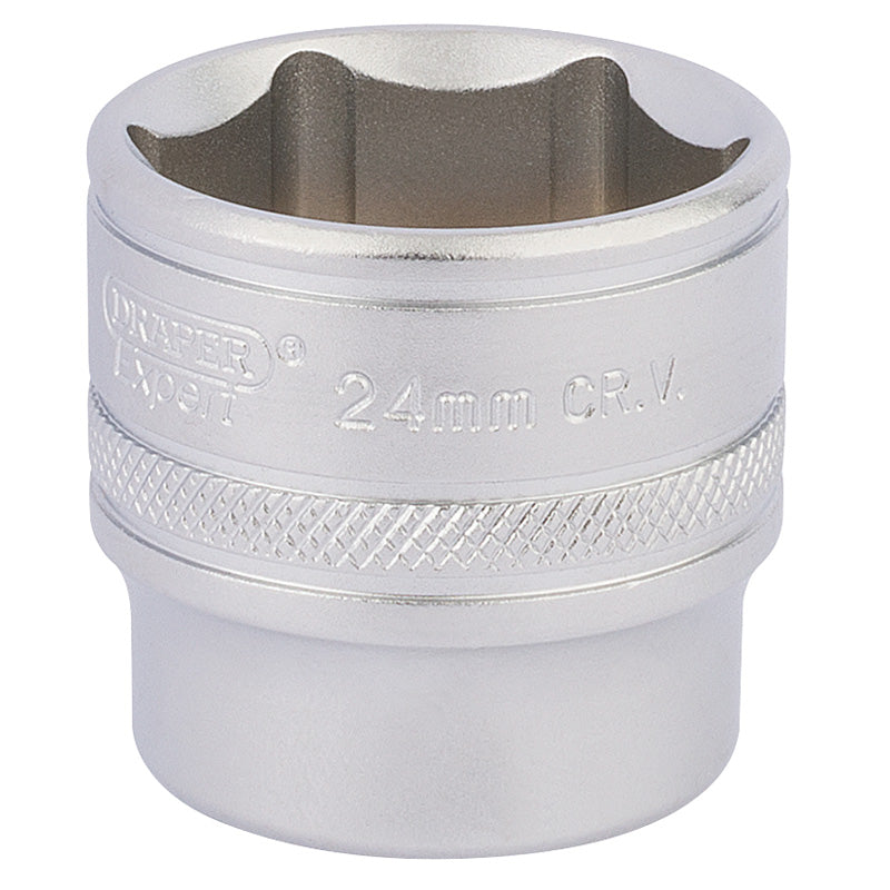 Draper 3/8" Square Drive Hi-Torq® 6 Point Deep Socket (24mm)