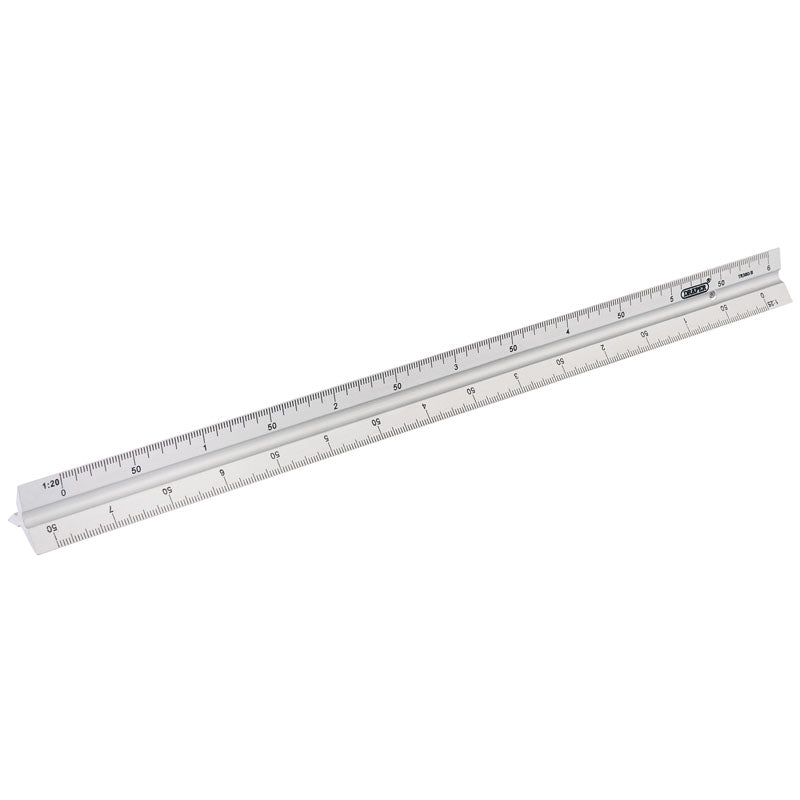 Draper Tools Aluminium Triangle Scale Rule (300mm)