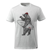 Mascot Advanced with "Bear with Surfboard" T-shirt #colour_white