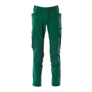 Mascot Accelerate Stretch Trousers with Kneepad Pockets - Green #colour_green