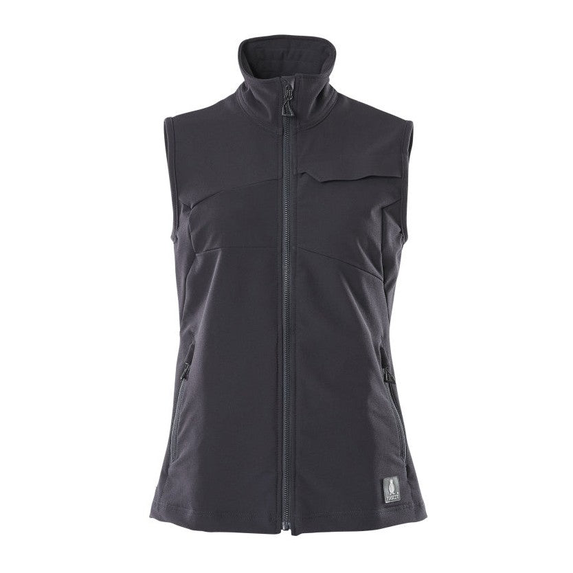 Mascot Accelerate Ladies Ultimate Stretch Light Gilet Jacket #colour_dark-navy