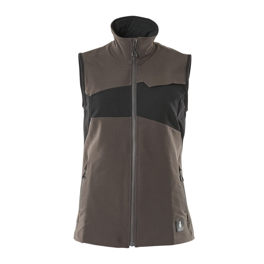 Mascot Accelerate Ladies Ultimate Stretch Light Gilet Jacket #colour_dark-anthracite-black