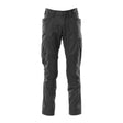 Mascot Accelerate Trousers with Kneepad Pockets - Black #colour_black