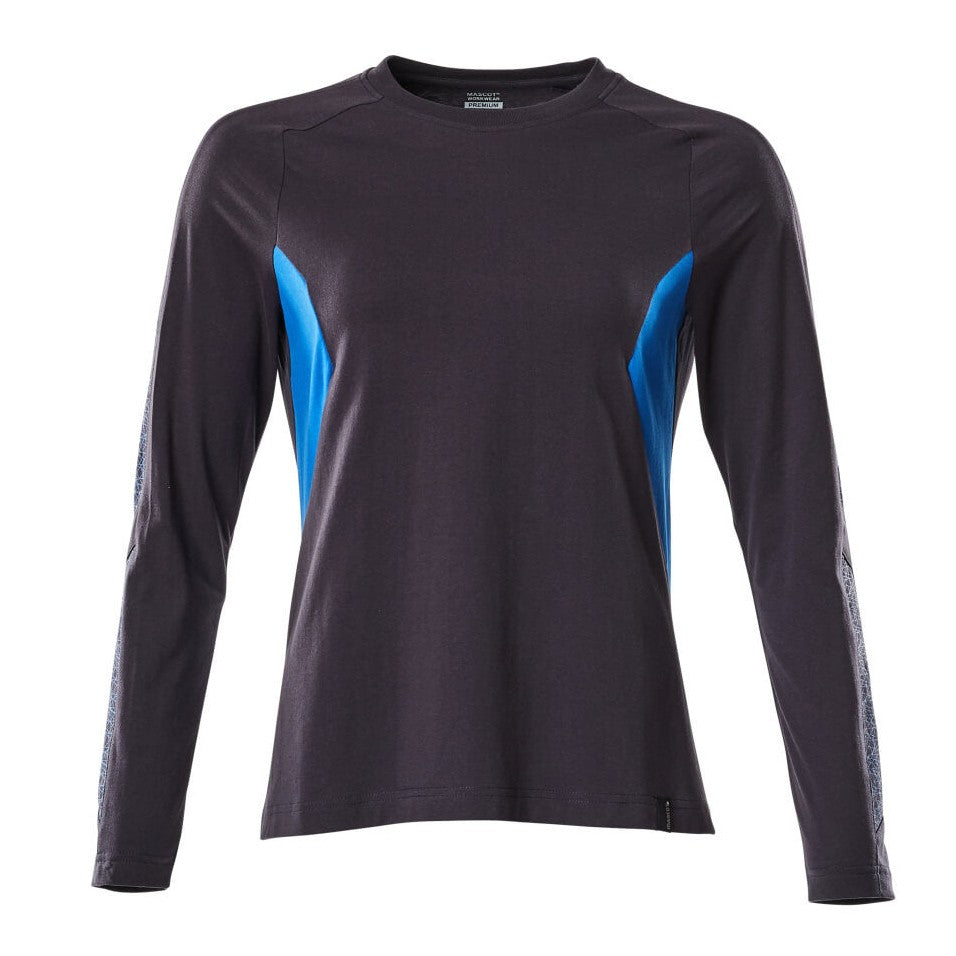 Mascot Accelerate Ladies Long-Sleeved T-Shirt #colour_dark-navy-azure-blue