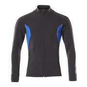 Mascot Accelerate Modern Fit Zippered Sweatshirt #colour_dark-navy-azure-blue