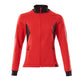 Mascot Accelerate Ladies Fit Zippered Sweatshirt #colour_traffic-red-black