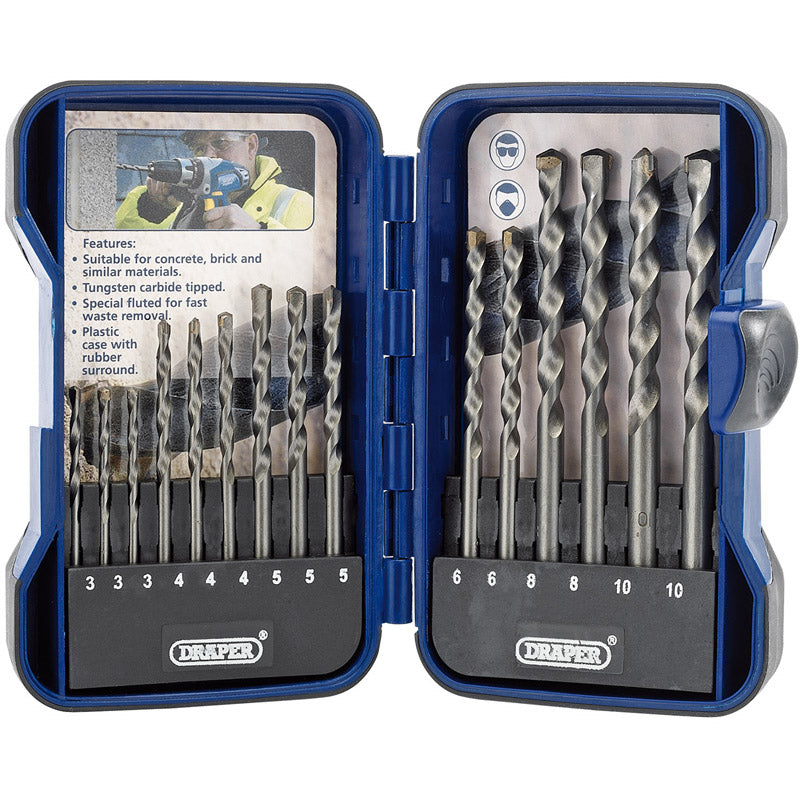 Draper Masonry Drill Bit Set (15 Piece)