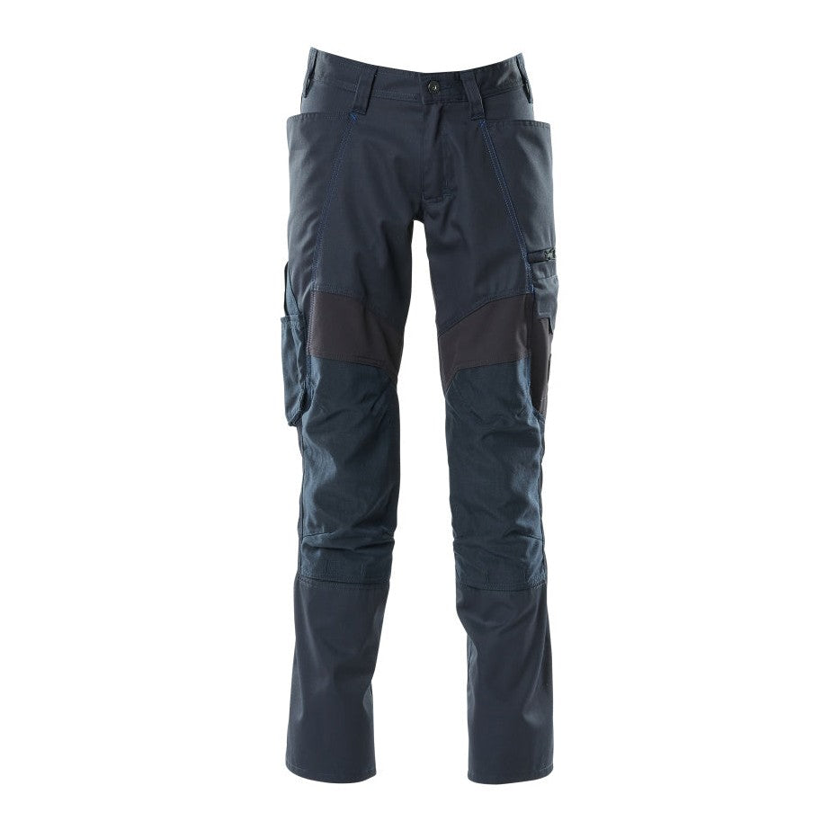 Mascot Accelerate Trousers with Kneepad Pockets - Dark Navy #colour_dark-navy
