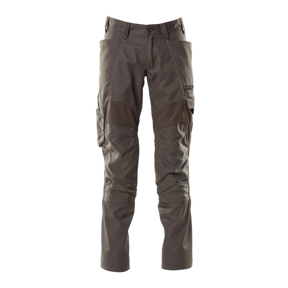 Mascot Accelerate Trousers with Kneepad Pockets - Dark Anthracite #colour_dark-anthracite