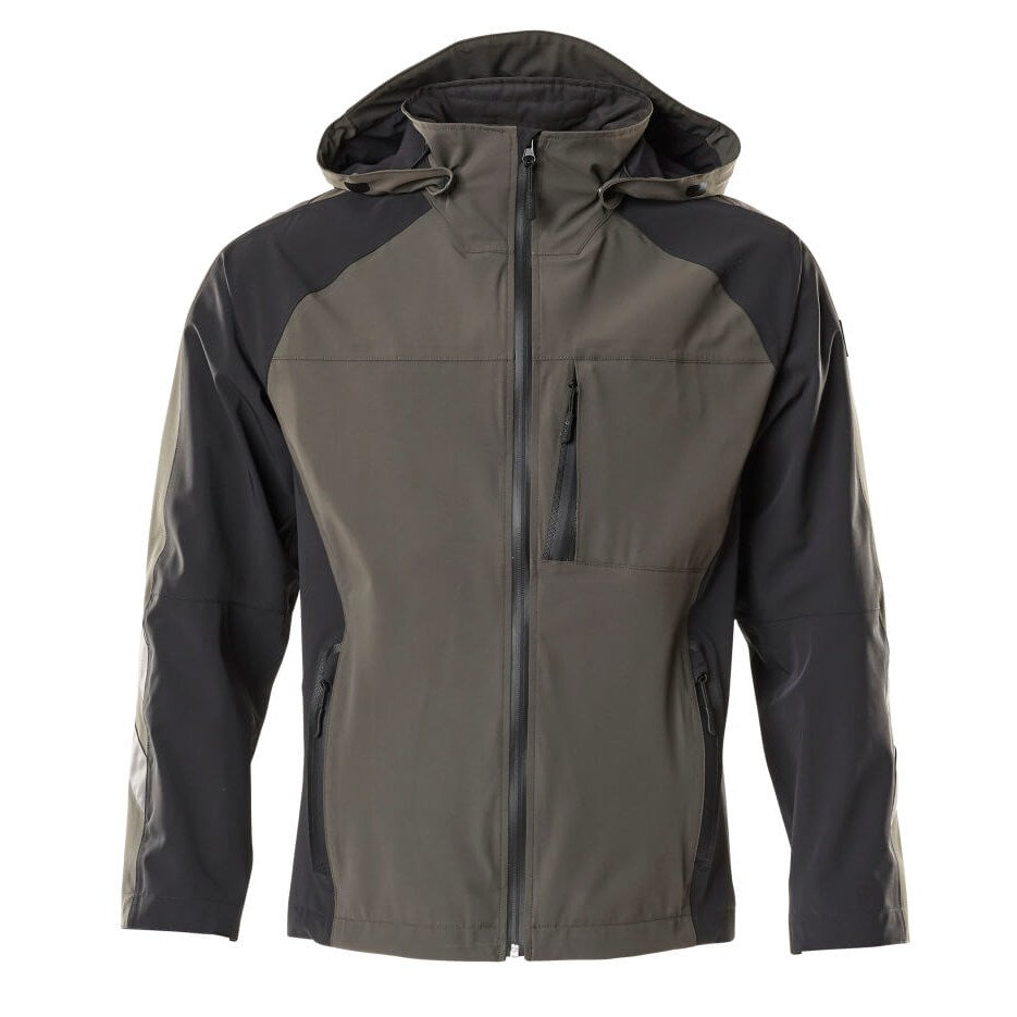 Mascot Unique Stretch Waterproof Outer Shell Jacket #colour_dark-anthracite-black