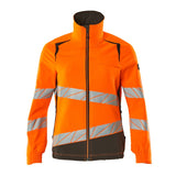 Mascot Accelerate Safe Ladies Fit Ultimate Stretch Work Jacket #colour_hi-vis-orange-dark-anthracite
