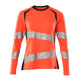 Mascot Accelerate Safe Ladies Fit Long-Sleeved T-shirt #colour_hi-vis-red-dark-navy