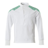 Mascot Food & Care Ultimate Stretch Smock #colour_white-grass-green