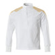 Mascot Food & Care Ultimate Stretch Smock #colour_white-curry-gold