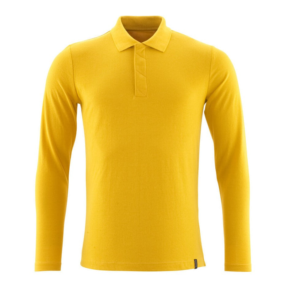Mascot Crossover Long-Sleeved Polo Shirt with ProWash Technology #colour_curry-gold