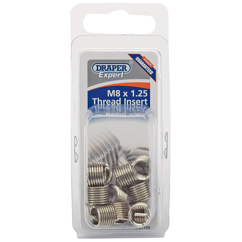 Draper Expert M8 x 1.25 Metric Thread Insert Refill Pack (12)