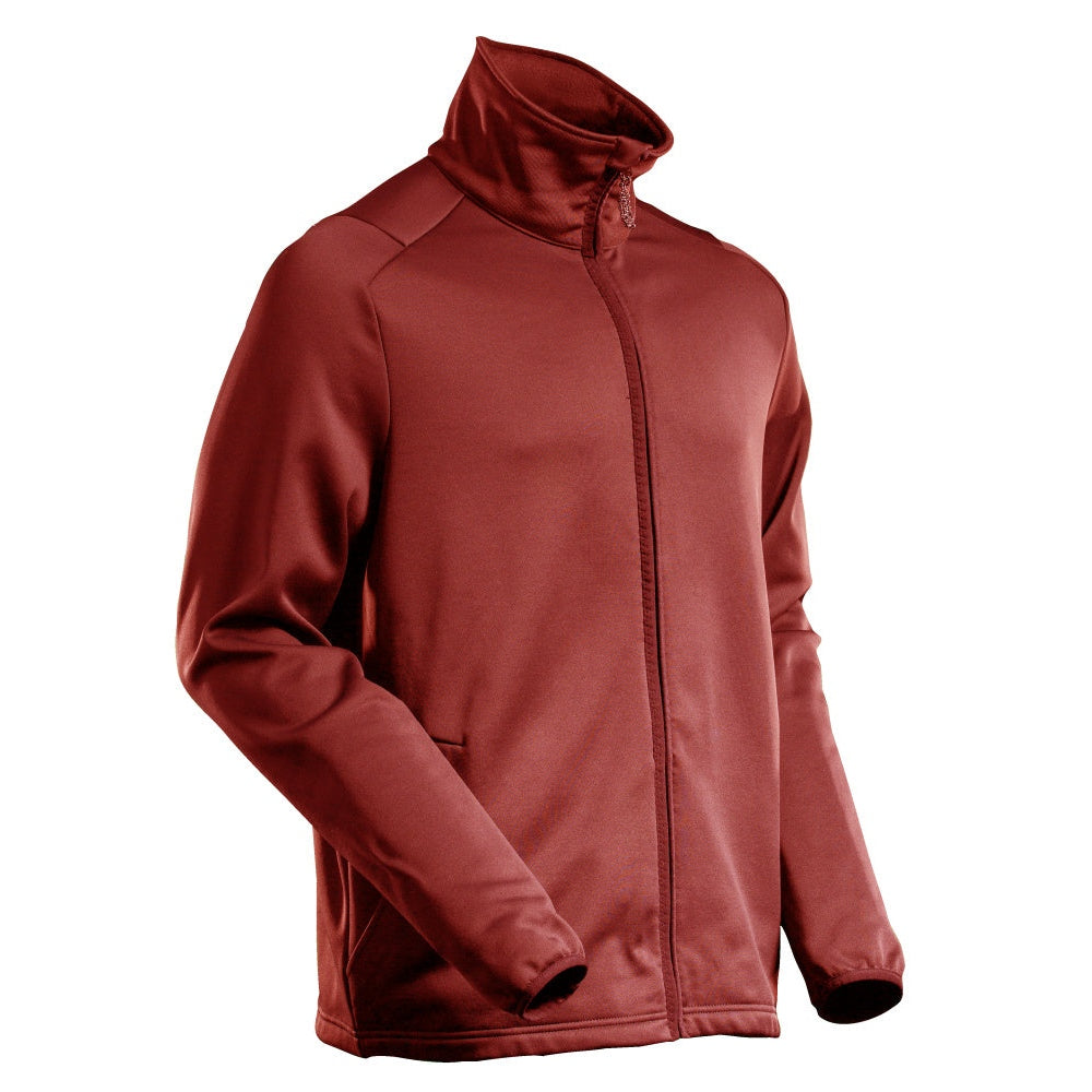 Mascot Customized Microfleece with Zipper #colour_autumn-red
