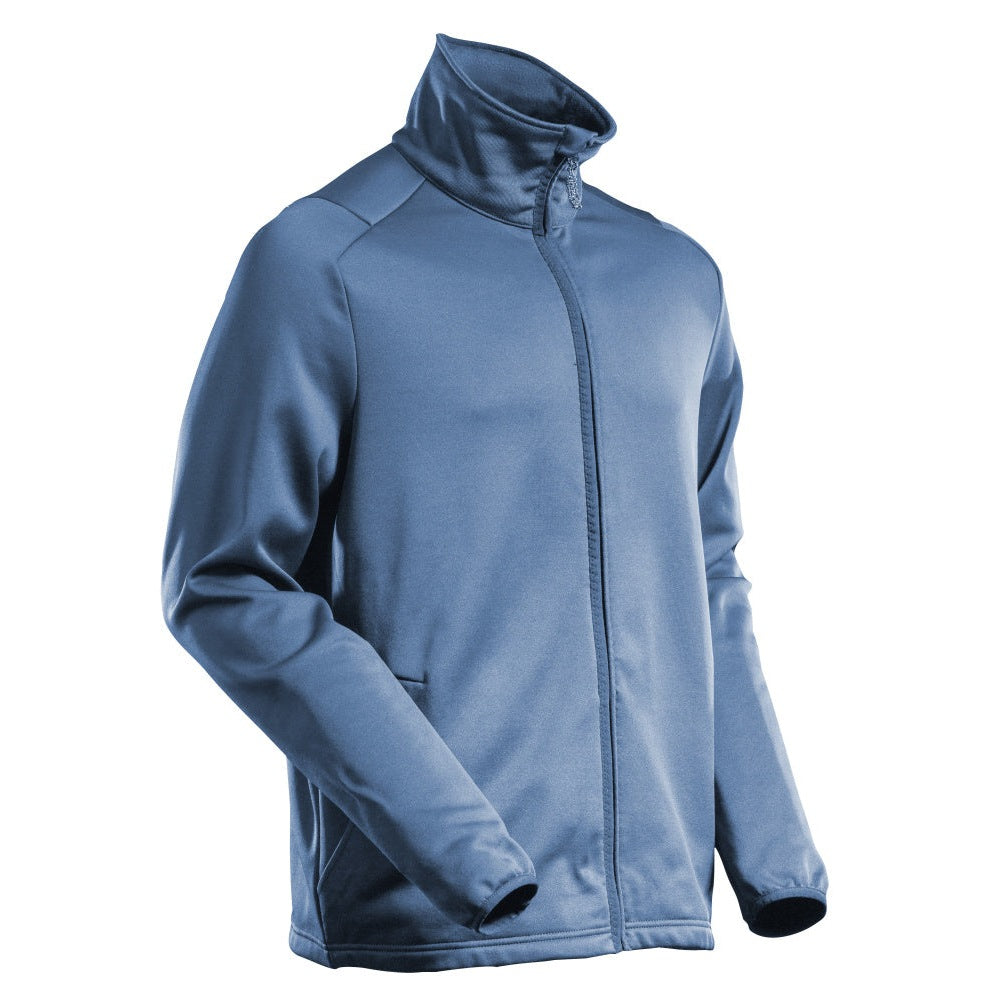 Mascot Customized Microfleece with Zipper #colour_stone-blue
