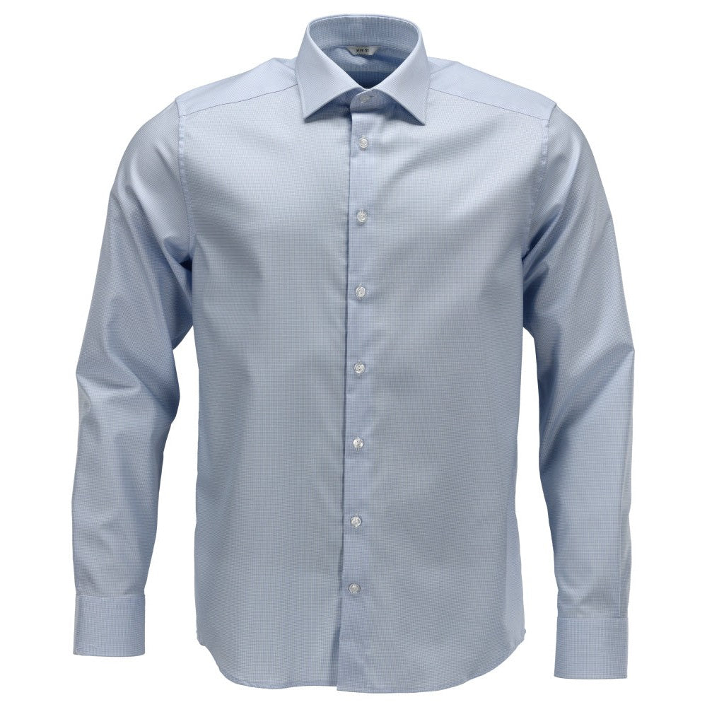 Mascot Frontline Slim Fit Shirt #colour_light-blue-white