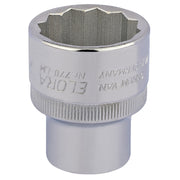 Draper 27mm 1/2" Sq. Dr. Elora Bi-Hexagon Socket