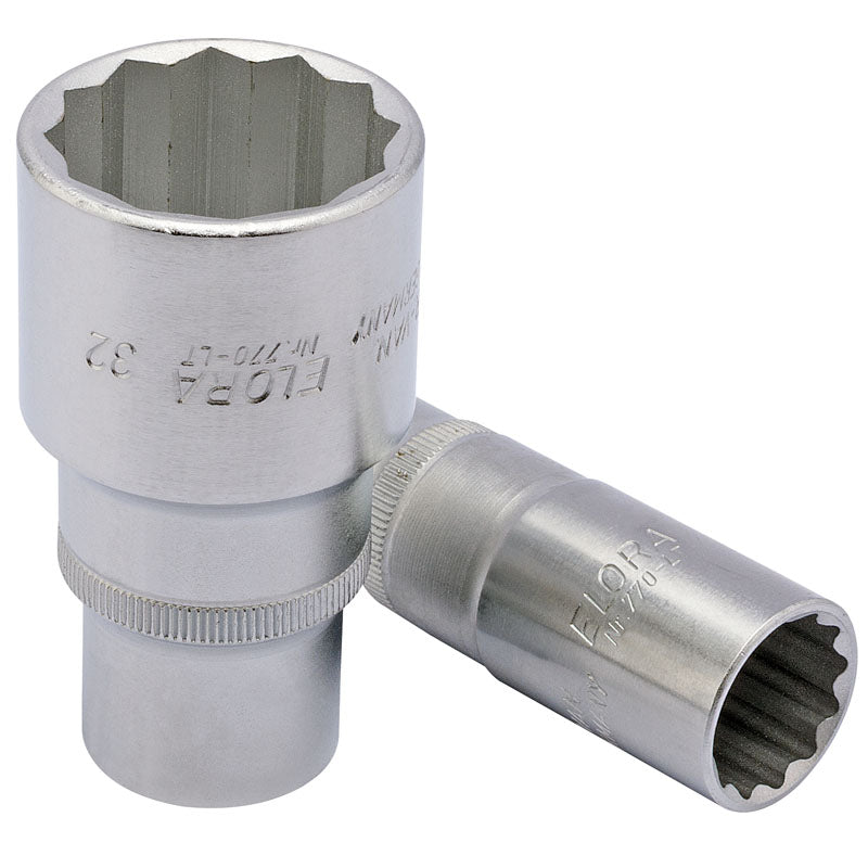 Draper 24mm 1/2" Square Drive Elora Deep Bi-Hexagon Socket