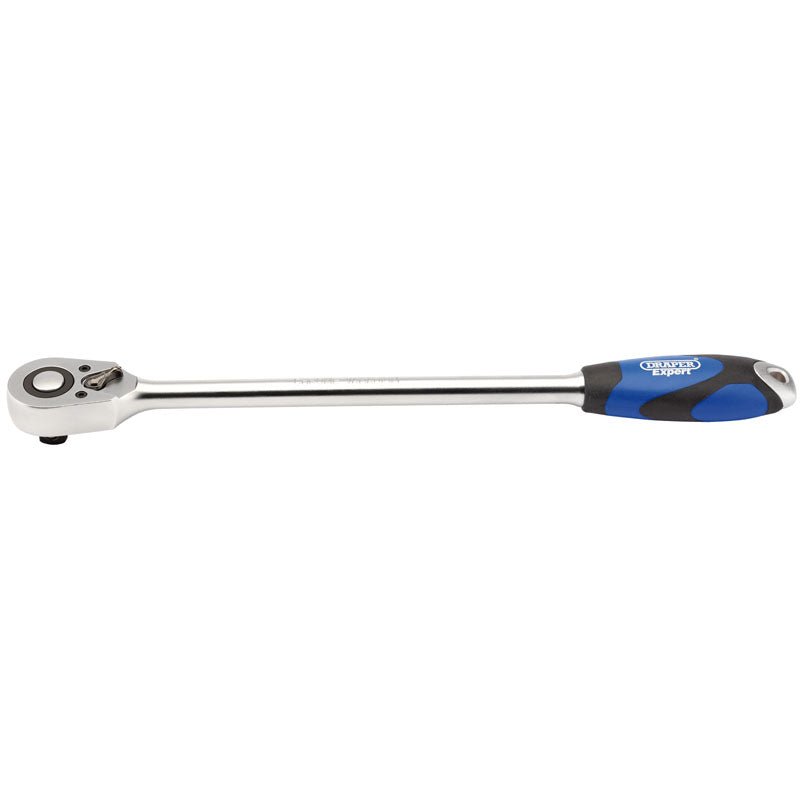 Draper 1/2" Sq. Dr. 48 Tooth Extra Long Reversible Quick Release Soft Grip Ratchet